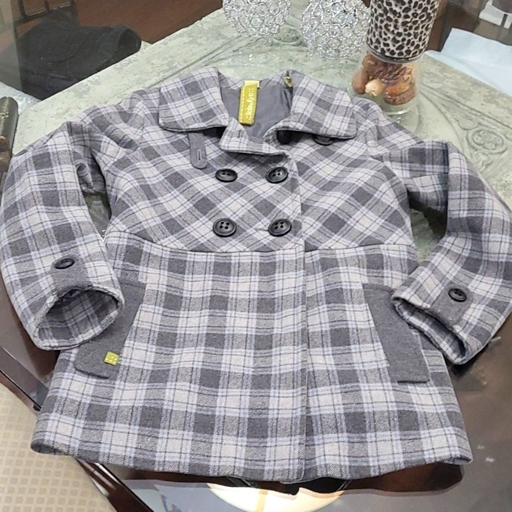 Wool Double Breasted Soya Kyo Winter Pea Coat